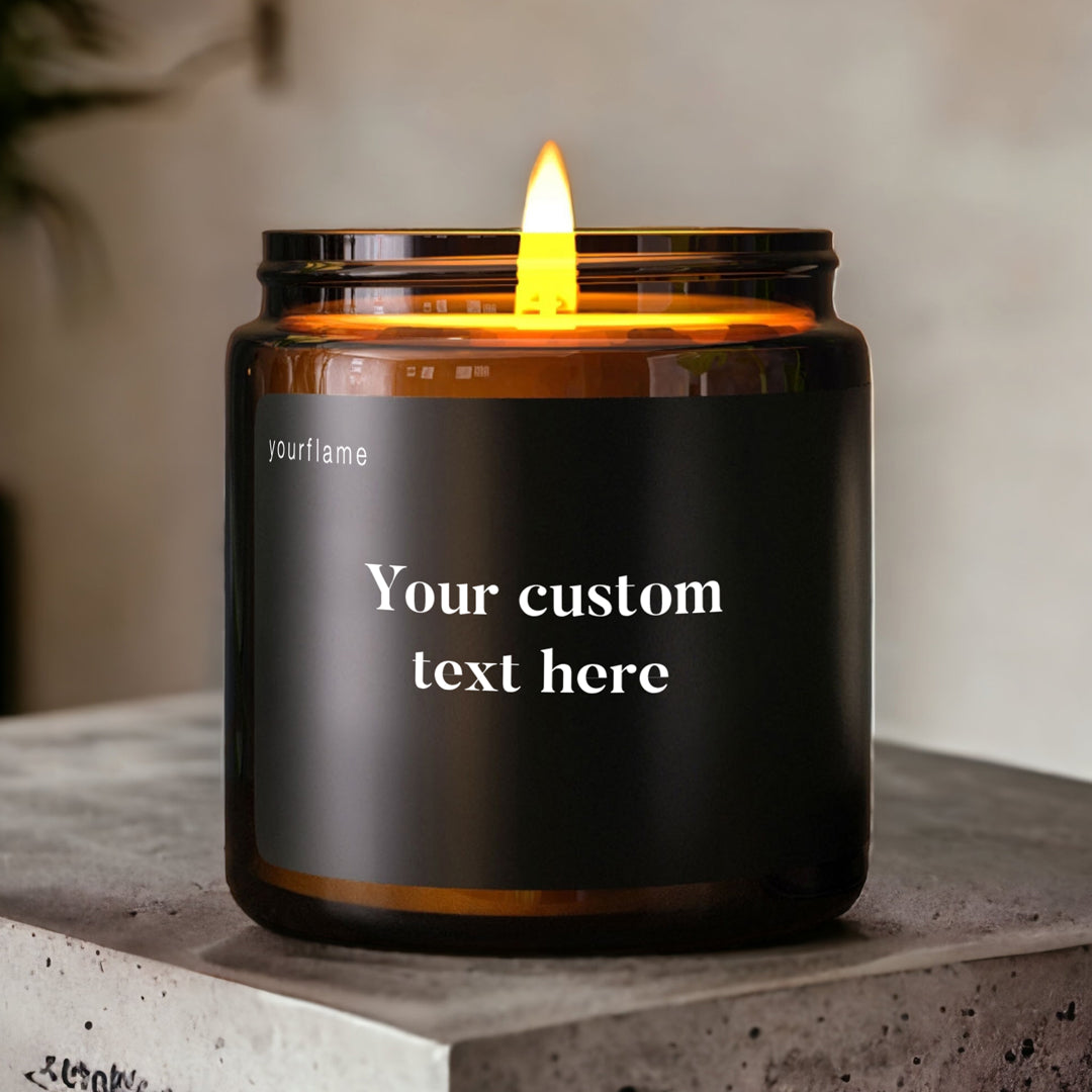 Custom candle with your text