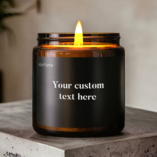 Custom candle with your text