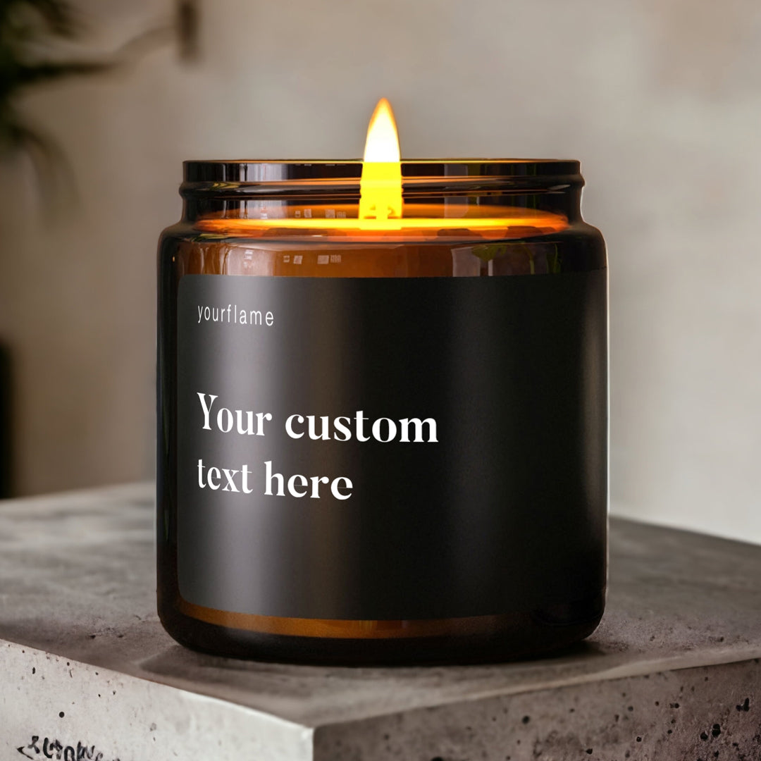 Custom candle with your text