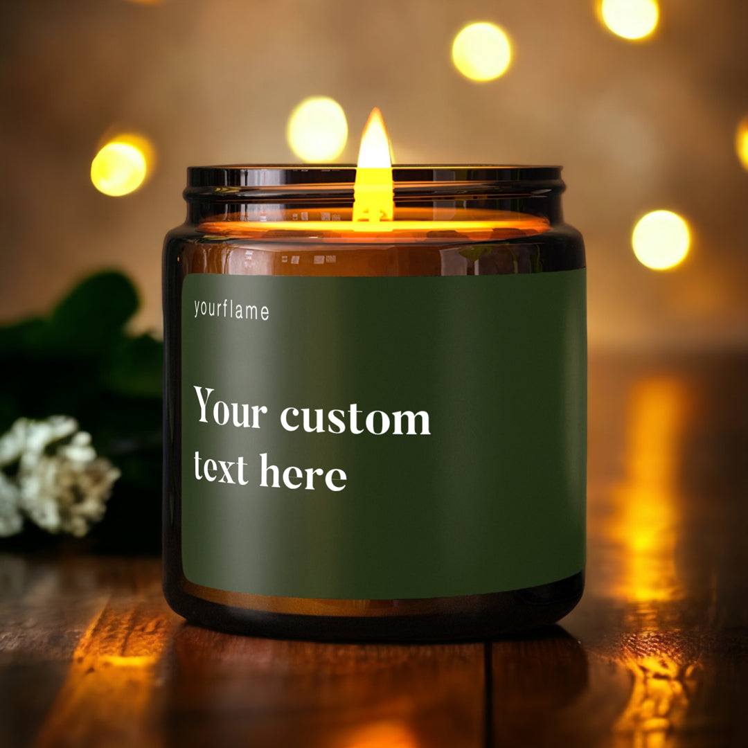 Custom candle with your text