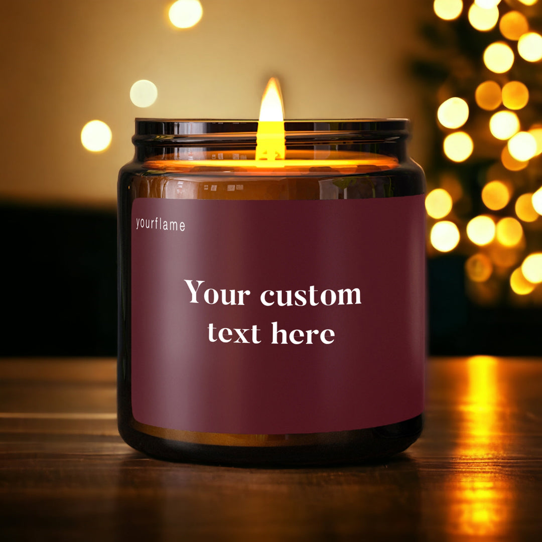 Custom candle with your text
