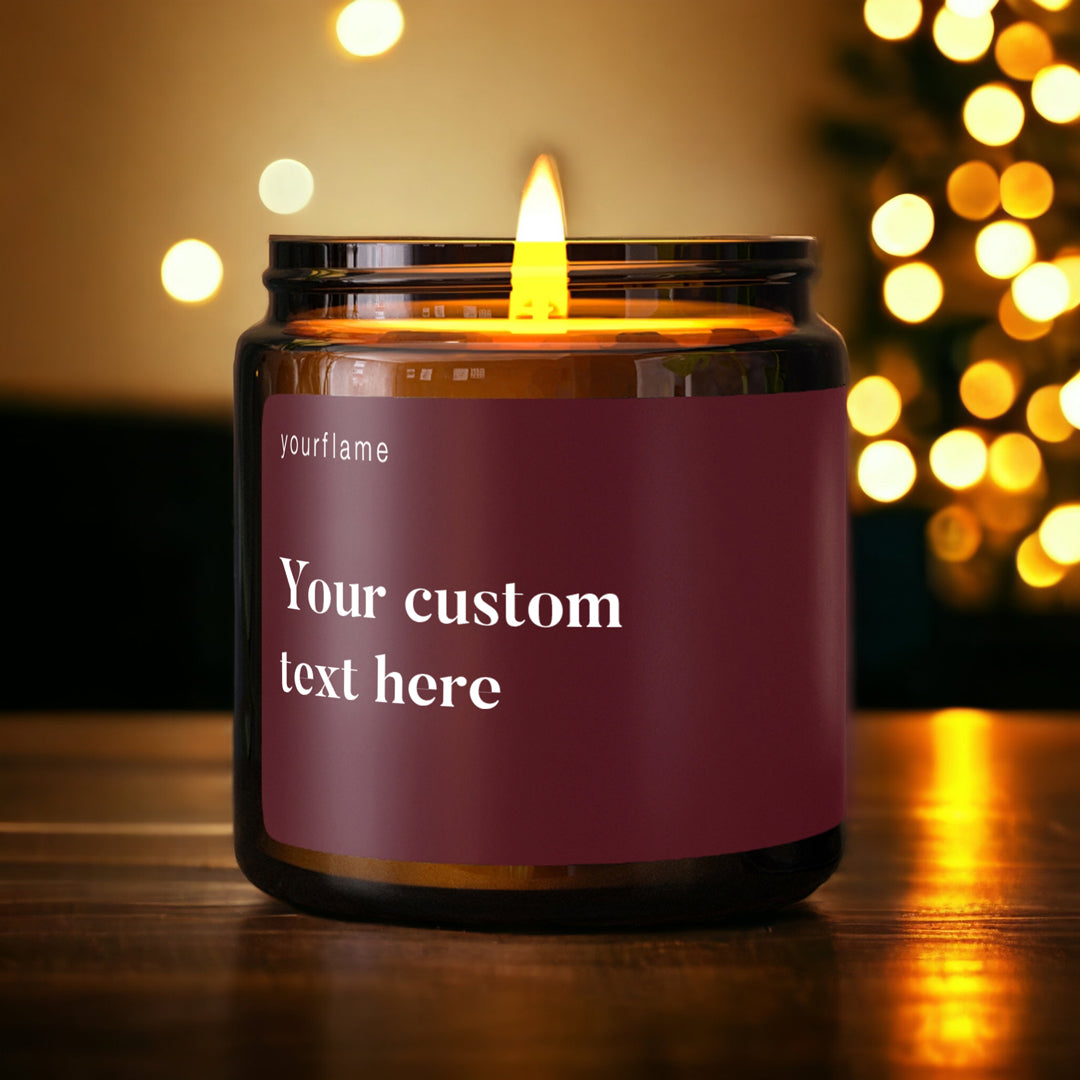 Custom candle with your text