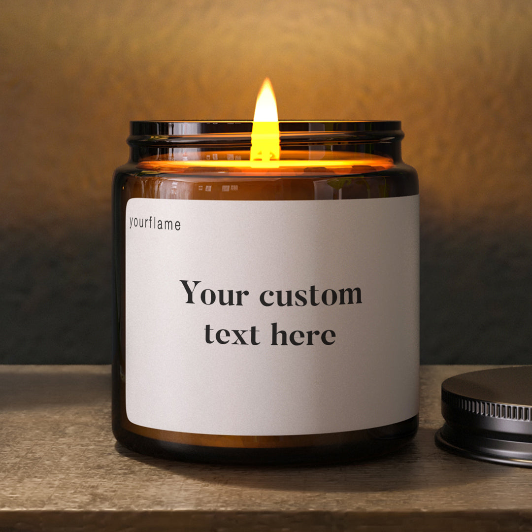 Custom candle with your text