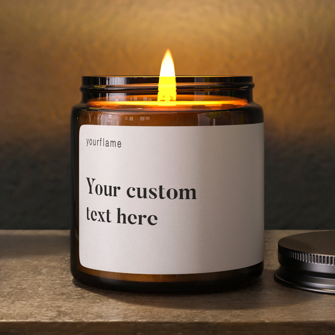 Custom candle with your text